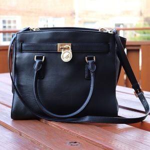 Black Mk Satchel Purse - image 1